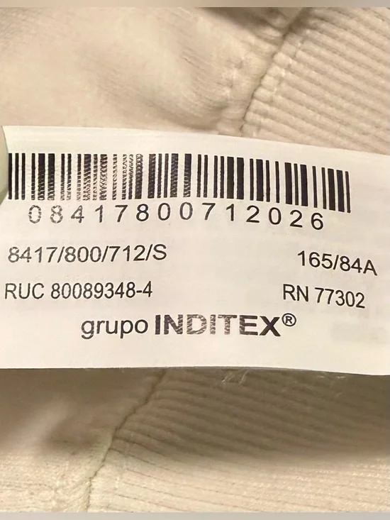 NWT ZARA Cream Sweatshirt & Wide-Leg Sweatpants Set - Size Small - Oversized - Picture 7 of 12